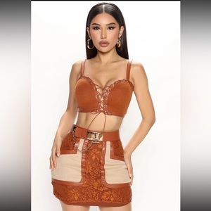 Town bra and skirt set perfect for going out